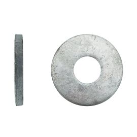 25 Rondelles Charpente D20-22x60x6 Galvanisées - Acier Galva - Fixation Solide et Durable - D-Work