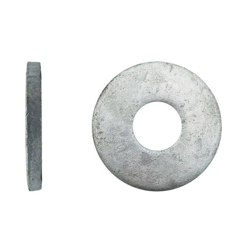 50 Rondelles Plates pour Boulons de Charpente M13 x 37 x 3 mm - Galvanisé - D-Work