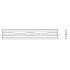 Lama/inserto in metallo duro reversibile K30 2 tagli 82 x 5,5 x 1,1 mm 35° per pialla portatile - Diamwood