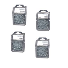 4 Coques de 100 Vis Autoperceuses Tête Fraisée 4.8 x 31.7 mm - DIN 7504 O - Zingué blanc - D-Work