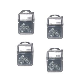 4 x 25 Écrous à Oreille M6 – Zingué Blanc – Fixation Sécurisée et Pratique - LENNIE