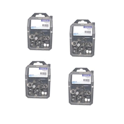 4 x 50 Écrous Hexagonaux M6 – Inox A2, Norme DIN 934 – Résistance et Durabilité - LENNIE