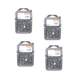 4 Coques de 100 Ecrous Freins Indésserrables M5 mm - DIN 985 - Inox A2 - D-Work