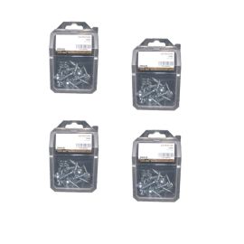 4 x 25 Vis Penture Torx 7x60 mm – Zingué Blanc – Fixation Sécurisée et Durable - LENNIE