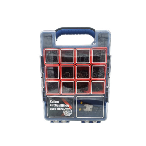 Coffret 800 Circlips DIN 471 – Zingué Blanc – Assortiment Complet pour Réparations - LENNIE