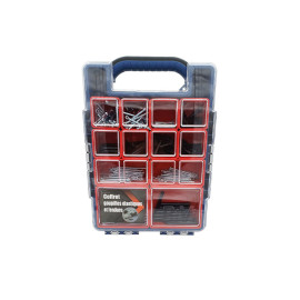 Coffret de 495 Goupilles Élastiques et Fendues – Zingué Blanc – Assortiment Complet pour Fixations - LENNIE