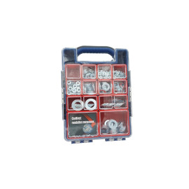 Coffret de 2015 Rondelles Moyennes – Zingué Blanc – Assortiment Complet pour Réparations - LENNIE