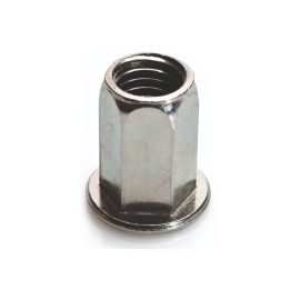 250 Écrous à Sertir Hexagonaux M6 - Acier GOFIX, 13.3 mm - Fixation Robuste et Durable - D-Work