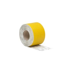 Rouleau Papier Corindon Jaune 115mm x 25ml - Grain 80 - Idéal pour Ponçage Précis - LEMAN