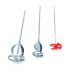 3 Varillas mezcladoras de acero cincado para pinturas, colas y yesos - 664830 - Beast