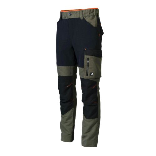 Pantalon de Travail Clavery - Taille 46 - Kaki - Résistant et Confortable - NINE WORTHS