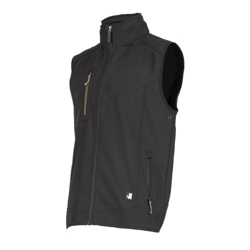 Gilet de Travail Sans Manches Fabio - Taille M - Noir - Résistant et Confortable - NINE WORTHS