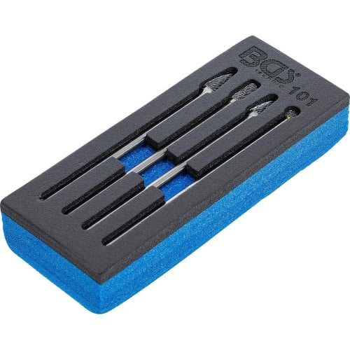 Jeu de Fraises HSS Extra Longues - 4 pcs - Haute Précision et Durabilité - Acier, Pro - D-Work