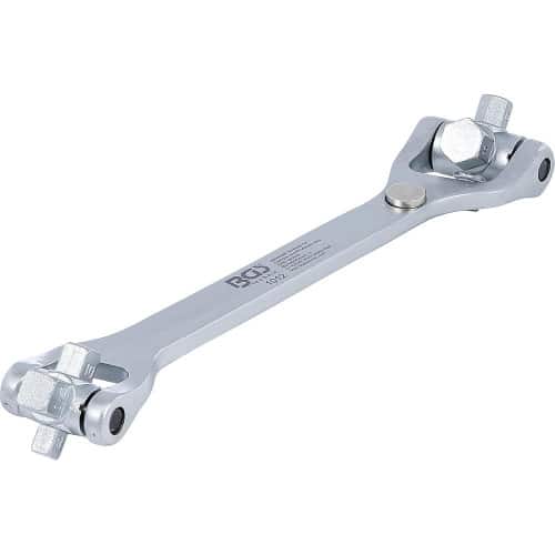 Clé Vidange Spéciale 8-en-1 - Multifonction, Compacte et Robuste - BGS