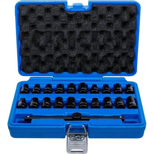 Jeu de Douilles de Vidange 21 pcs 10 mm (3/8) - Acier Résistant - Précision et Durabilité, Pro - D-Work