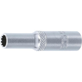Douille pour Clé Gear Lock Longue 6,3 mm (1/4 ) - 6 mm - Précision et Durabilité - BGS