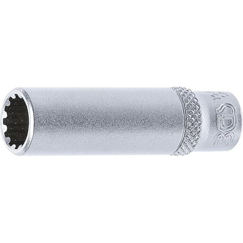 Douille pour Clé Gear Lock Longue 6,3 mm (1/4\ ) - 9 mm - Précision et Durabilité - BGS