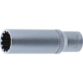 Douille pour Clé Gear Lock Longue 6,3 mm (1/4 ) - 10 mm - Précision et Durabilité - BGS