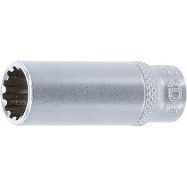 Douille pour Clé Gear Lock Longue 6,3 mm (1/4) - 12 mm - Précision et Durabilité, Acier, Zones Difficiles - D-Work