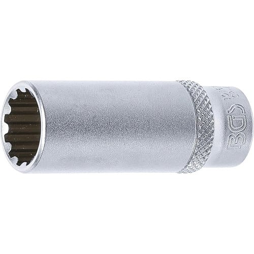 Douille pour Clé Gear Lock Longue 6,3 mm (1/4) - 13 mm - Précision et Durabilité, Acier, Zones Difficiles - D-Work
