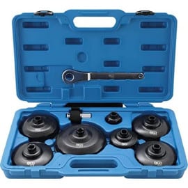 Jeu de Clés à Filtres Cloches 9 pcs - Véhicules Utilitaires - Précision et Robustesse, Acier, Zones Difficiles - D-Work