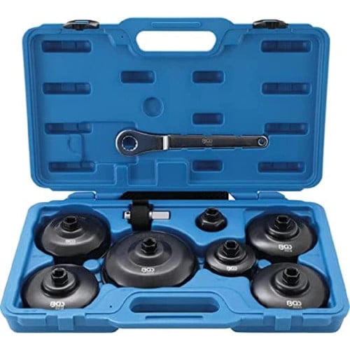 Jeu de Clés à Filtres Cloches 9 pcs - Véhicules Utilitaires - Précision et Robustesse, Acier, Zones Difficiles - D-Work