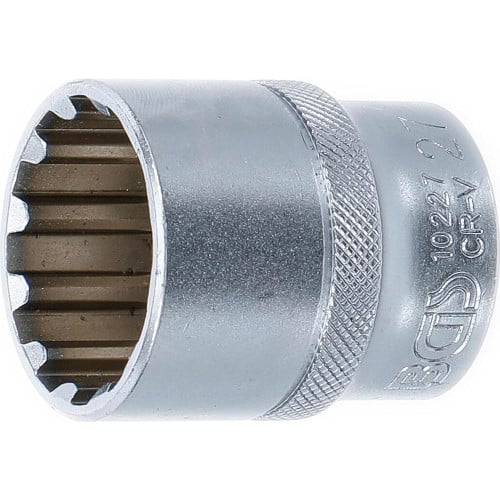 Douille pour Clé Gear Lock 12,5 mm (1/2) - 27 mm - Acier Résistant - Prise Sécurisée et Durable - D-Work