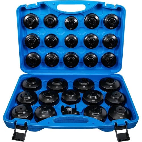 Jeu de Douilles pour Filtres à Huile Multimarques - 30 pcs - Acier Résistant - Entretien Facile et Polyvalent - D-Work