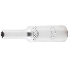 Douille pour Clé Six Pans Longue 6,3 mm (1/4) - 4 mm - Précision et Durabilité, Acier, Zones Difficiles - D-Work