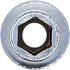 Douille pour Clé Six Pans Longue 6,3 mm (1/4) - 4 mm - Précision et Durabilité, Acier, Zones Difficiles - D-Work