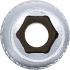 Douille Six Pans Longue 6,3 mm (1/4) - 6 mm - Précision et Durabilité, Acier, Zones Difficiles - D-Work