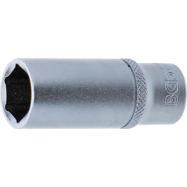 Douille pour Clé Six Pans Longue 6,3 mm (1/4) - 14 mm Précision et Durabilité, Acier, Cliquet 1/4 - D-Work