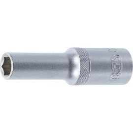 Douille pour Clé Six Pans Longue 12,5 mm (1/2) - 10 mm - Précision et Durabilité, Acier, Zones Difficiles - D-Work