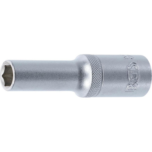 Douille pour Clé Six Pans Longue 12,5 mm (1/2) - 10 mm - Précision et Durabilité, Acier, Zones Difficiles - D-Work