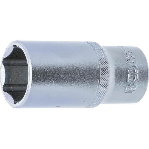 Douille pour Clé Six Pans Longue 12,5 mm (1/2) - 28 mm - Acier Résistant - Précision et Durabilité - D-Work