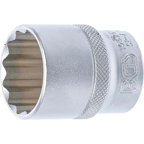 Douille pour Clé 12,5 mm (1/2) 26 mm - Douze Pans - Précision et Robustesse, Acier - D-Work