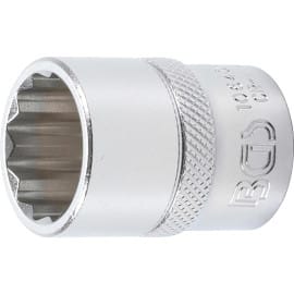 Douille pour Clé Douze Pans 12,5 mm (1/2) - 20 mm - Acier Résistant - Usage Professionnel - D-Work