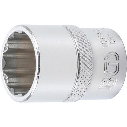 Douille pour Clé Douze Pans 12,5 mm (1/2) - 20 mm - Acier Résistant - Usage Professionnel - D-Work