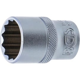 Douille pour Clé Douze Pans 12,5 mm (1/2) - 19 mm - Acier Résistant - Usage Professionnel - D-Work