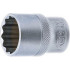Douille pour Clé Douze Pans 12,5 mm (1/2 ) - 21 mm - Acier Résistant - Précision et Durabilité - BGS