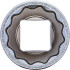 Douille pour Clé Douze Pans 12,5 mm (1/2) - 22 mm - Acier Résistant - Usage Professionnel - D-Work