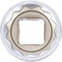 Douille pour Clé Douze Pans 12,5 mm (1/2) - 23 mm - Acier Résistant - Usage Professionnel - D-Work