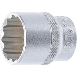 Douille pour Clé Douze Pans 12,5 mm (1/2 ) - 27 mm - Acier Résistant - Usage Professionnel - BGS