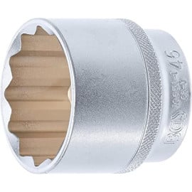Douille pour Clé Douze Pans 12,5 mm (1/2) 46 mm - Acier Résistant - Précision et Durabilité, Pro - D-Work
