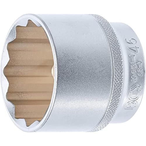 Douille pour Clé Douze Pans 12,5 mm (1/2) 46 mm - Acier Résistant - Précision et Durabilité, Pro - D-Work