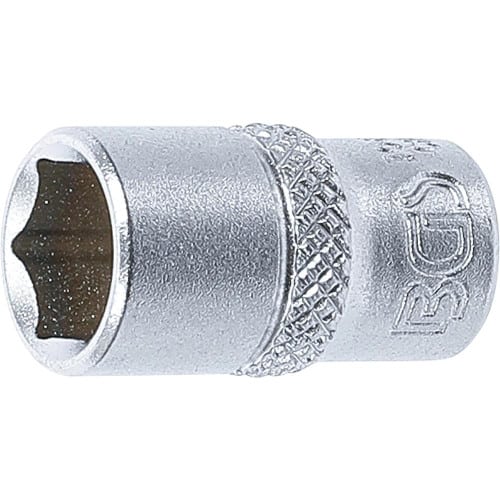 Douille pour Clé Six Pans 6,3 mm (1/4 ) - Acier, Adaptateur 3/8 - Précision et Robustesse - BGS