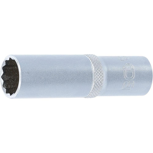 Douille Longue 12 Pans 12,5 mm (1/2) - 16 mm - Précision et Durabilité, Chrome-Vanadium, Zones Difficiles - D-Work