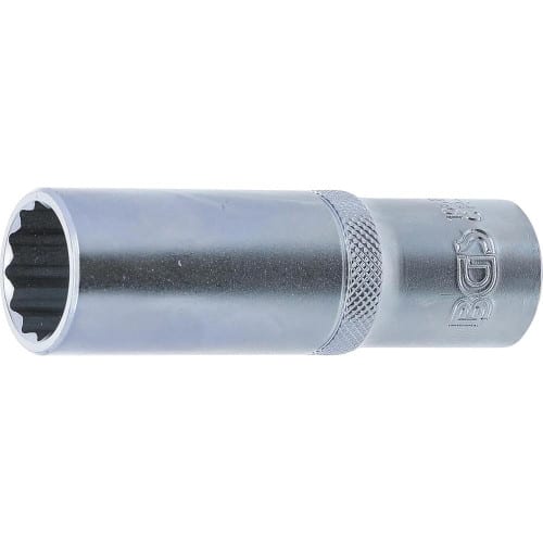 Douille Longue 12 Pans 12,5 mm (1/2) - 17 mm - Précision et Durabilité, Acier, Zones Difficiles - D-Work
