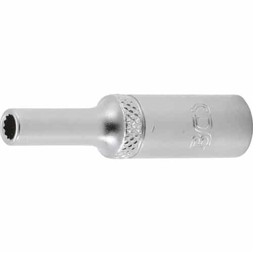 Douille pour Clé Douze Pans Longue 6,3 mm (1/4 ) - 4 mm - Précision et Durabilité - BGS