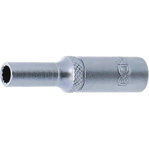 Douille pour Clé Douze Pans Longue 6,3 mm (1/4 ) - 5 mm - Précision et Durabilité - BGS